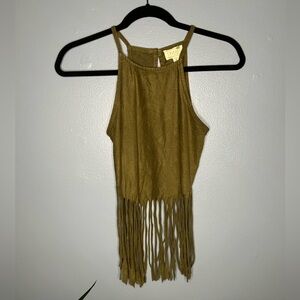 LA Hearts by Pacsun fringe crop top